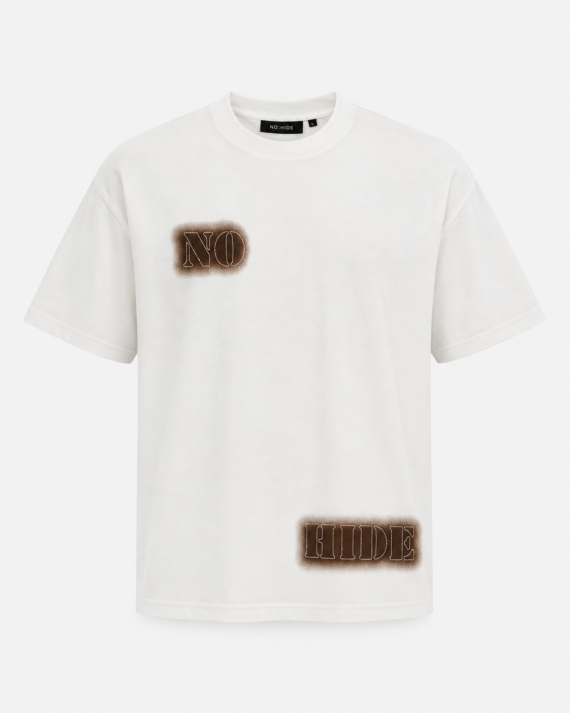 T-SHIRT IVORY BURNED