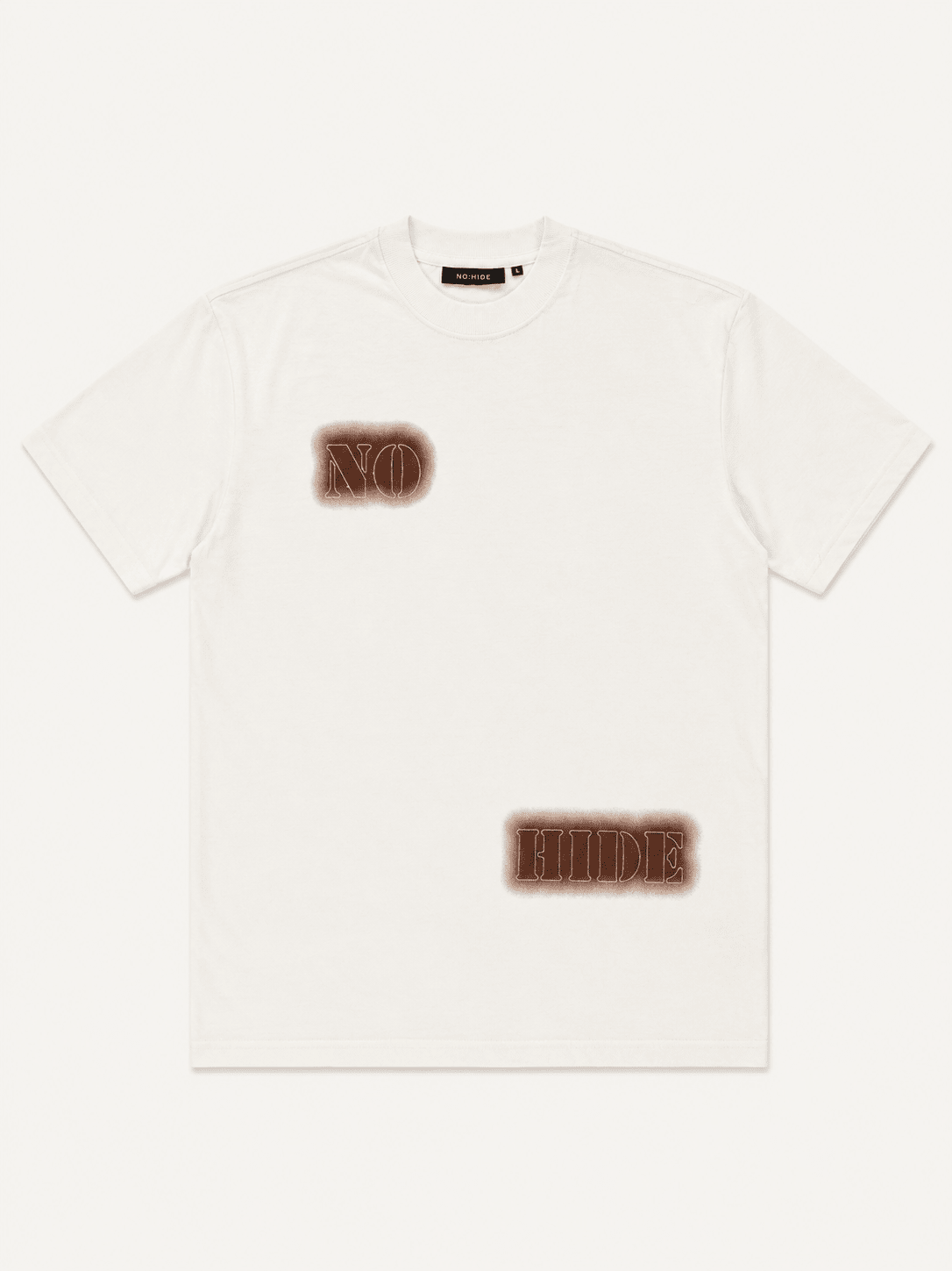 T-SHIRT IVORY BURNERD - NO:HIDE